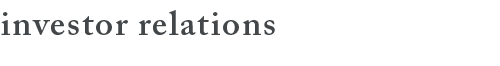 Investor Relations